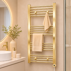 Champagne Gold Towel Warmer Bathroom