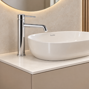 Minimalist Suprine Vanity Basin Scene
