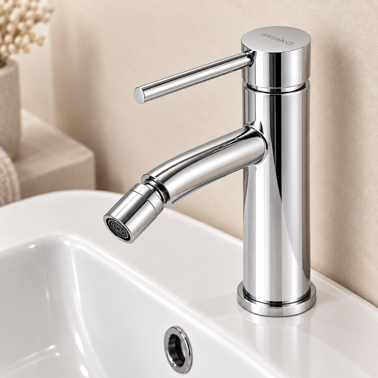 Polished Chrome Aviano Faucet Close-Up